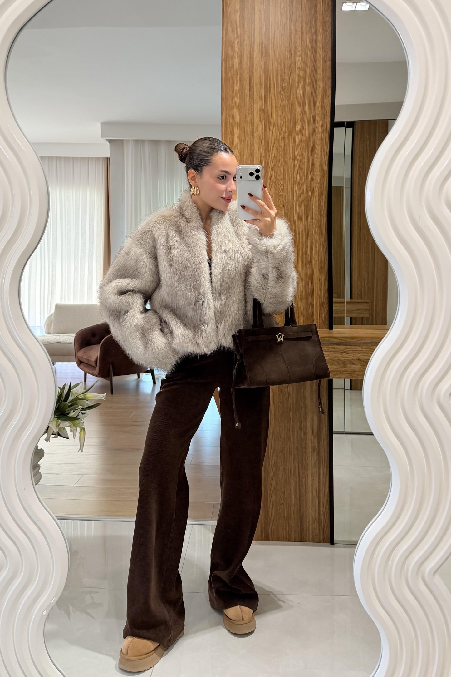 Cristal Bej Premium Kürk