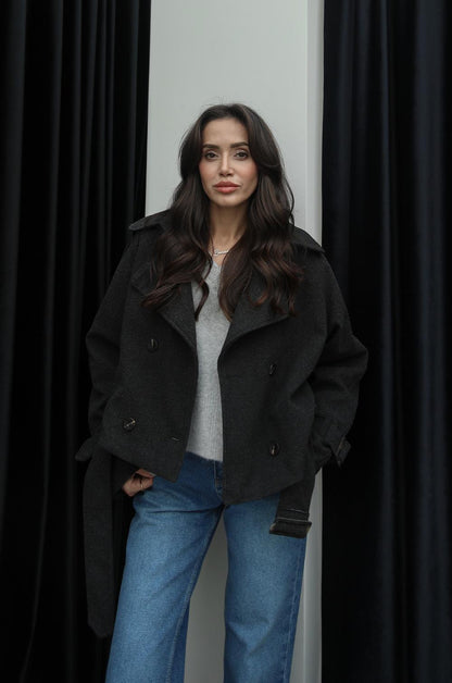 ANTRASIT ALTI KEMERLI KISA KAŞE KABAN