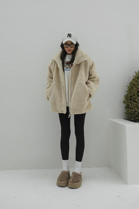 BEJ TEDDY ÖNÜ FERMUARLI MONT