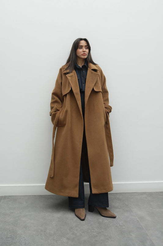 CAMEL VORKUTA KUŞAKLI KABAN