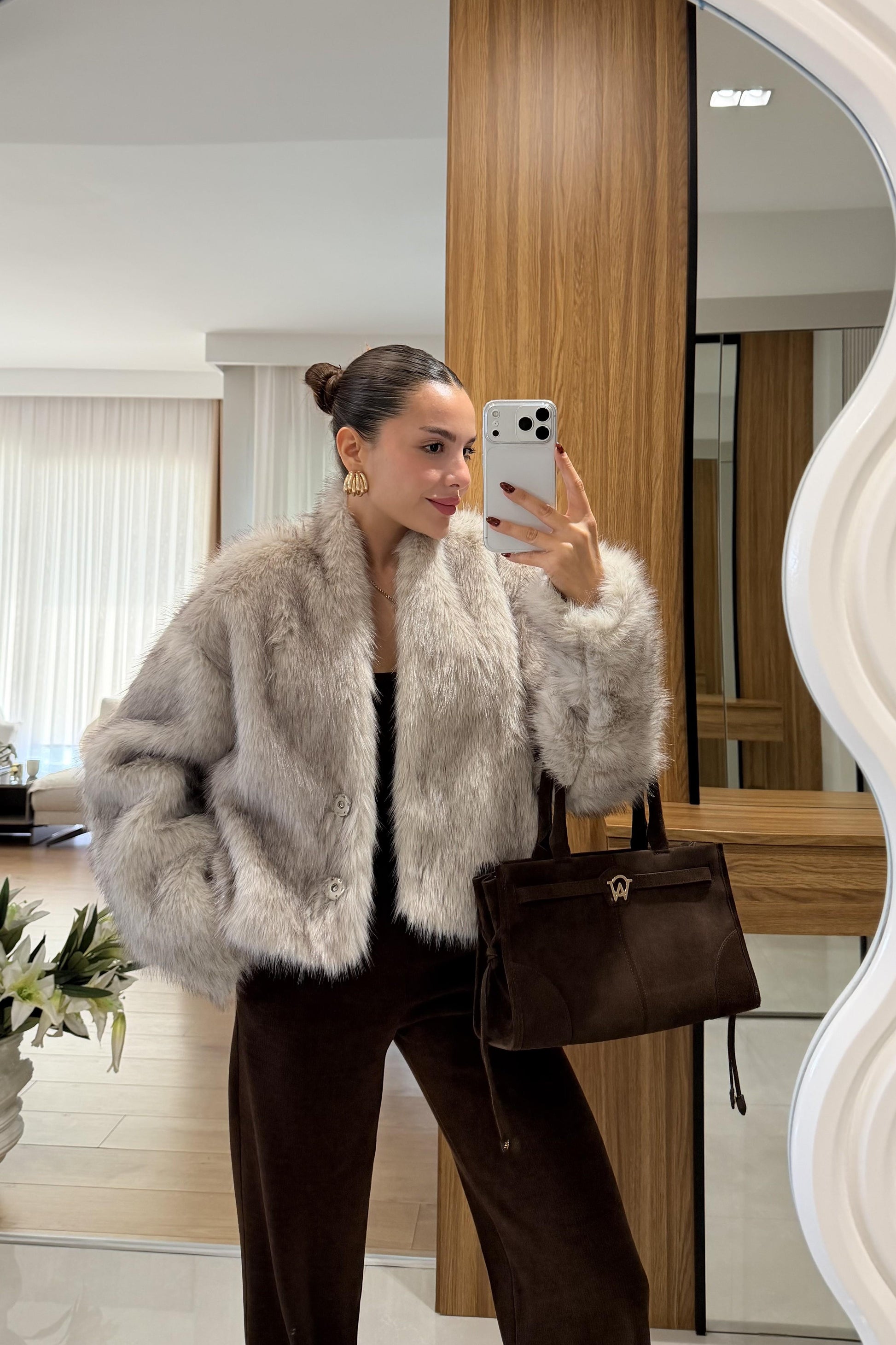 Cristal Bej Premium Kürk