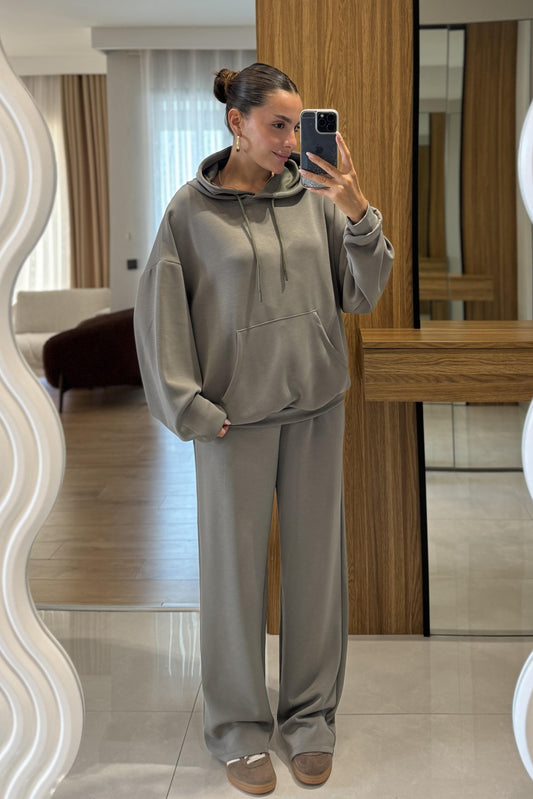 Dania Mint Oversize Kapüşonlu Eşofman Takımı
