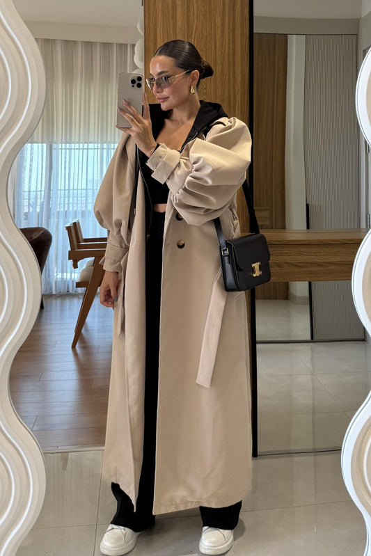 Fergus Balon Kol Tasarım Trenç