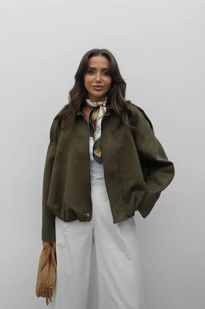 Süet Bomber Ceket