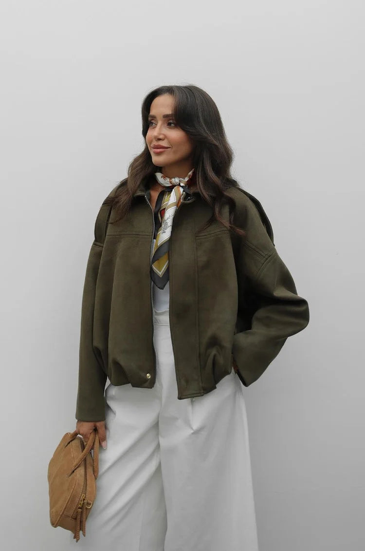 Süet Bomber Ceket