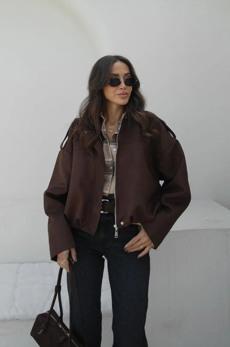 Süet Bomber Ceket
