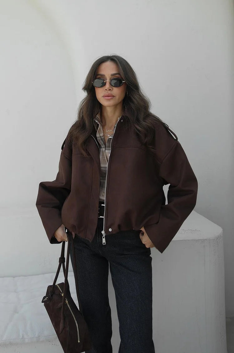 Süet Bomber Ceket