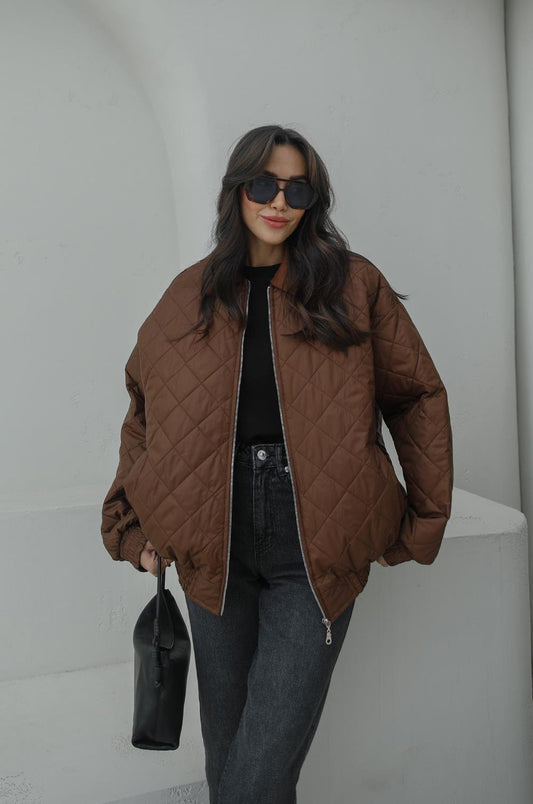 KAHVERENGI SÜET YAKALI KAPITONE MONT