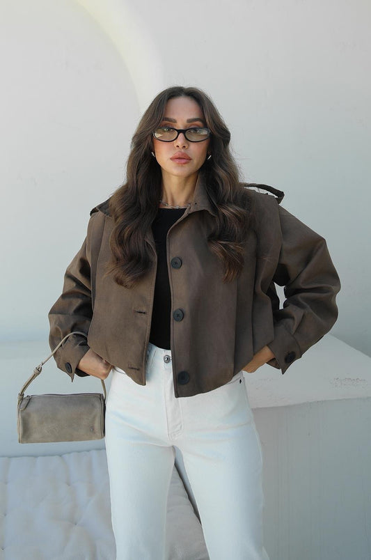 KAHVERENGI WALTER SÜET CEKET