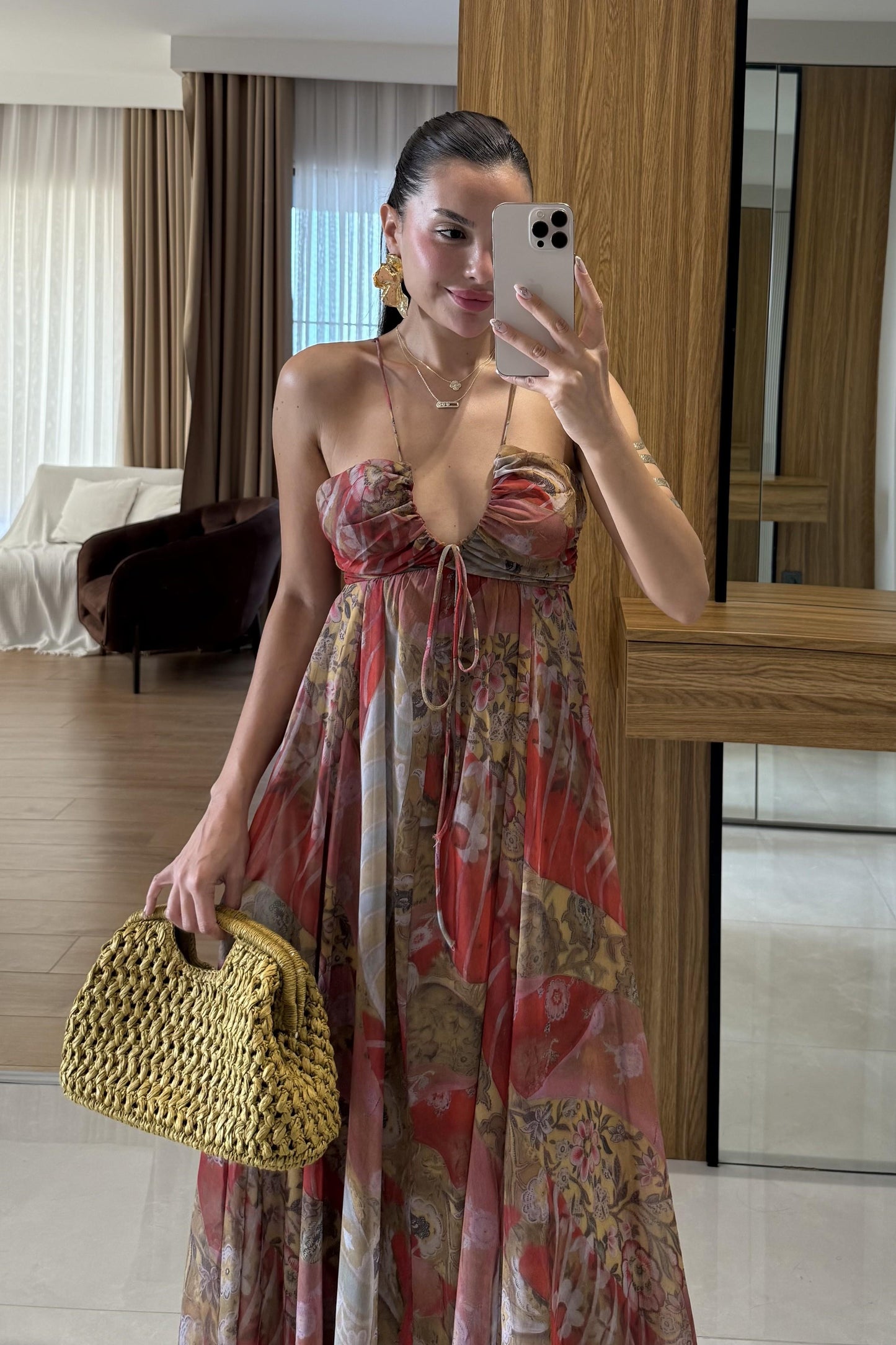 Kenzie Etnik Desen İpli Elbise