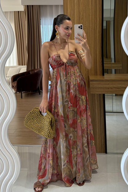 Kenzie Etnik Desen İpli Elbise