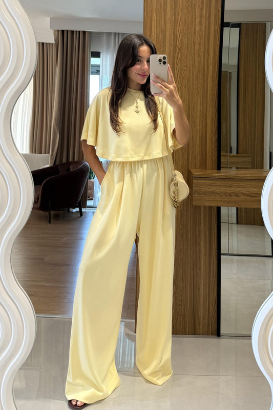 Linnea Sarı Panço Modal Takım