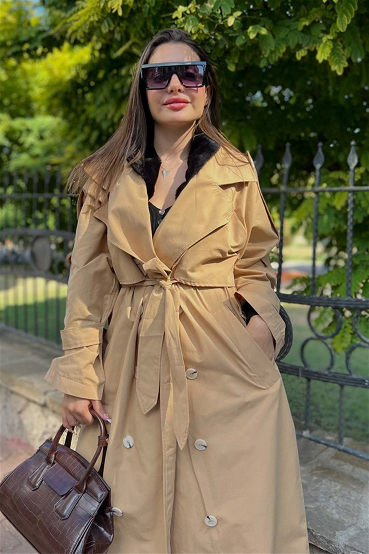 Loswerden karamel trençkot