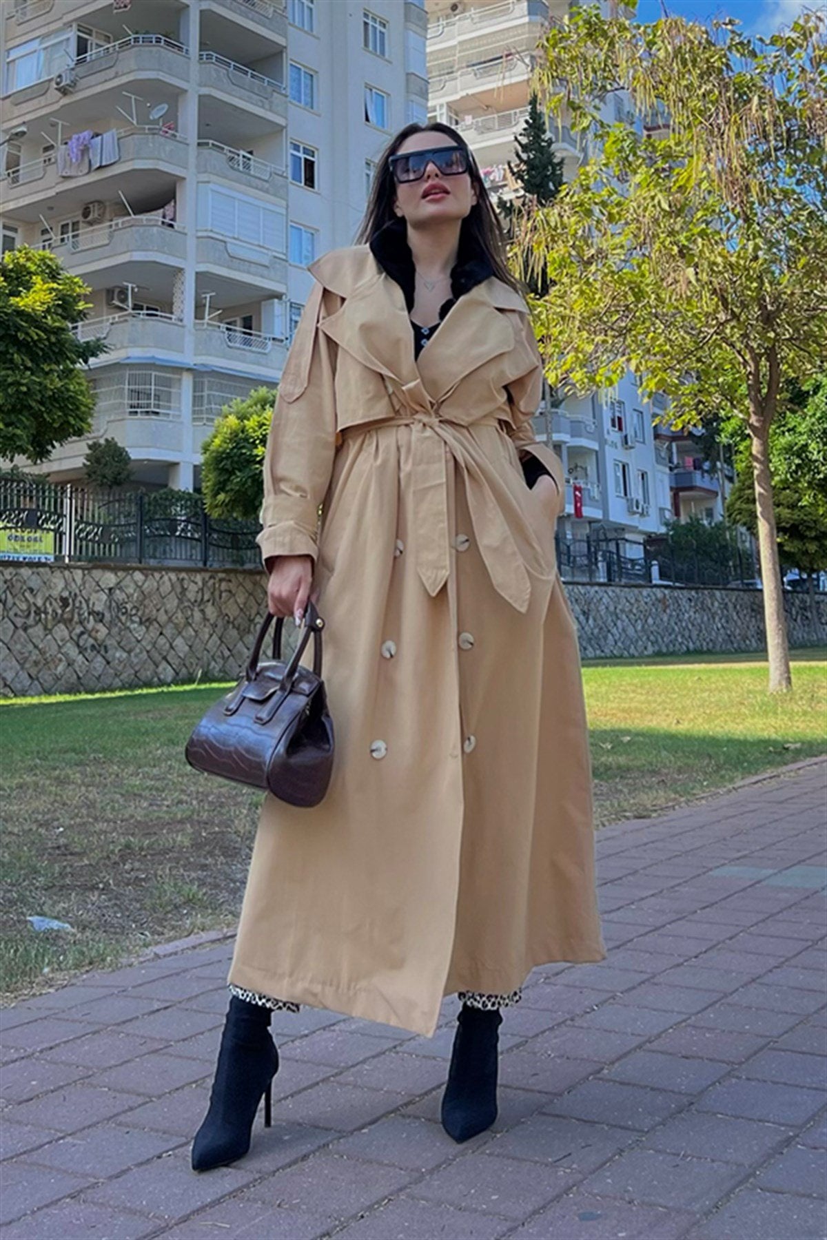 Loswerden karamel trençkot