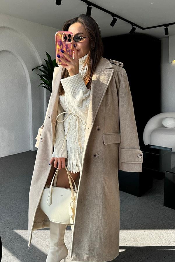 Malachi Krem Premium Uzun Kaban