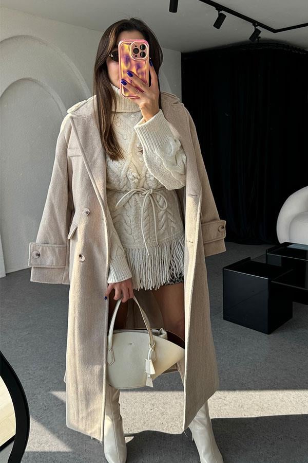 Malachi Krem Premium Uzun Kaban