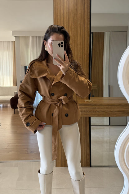 Obrovac Kahve Dik Yaka Trenç