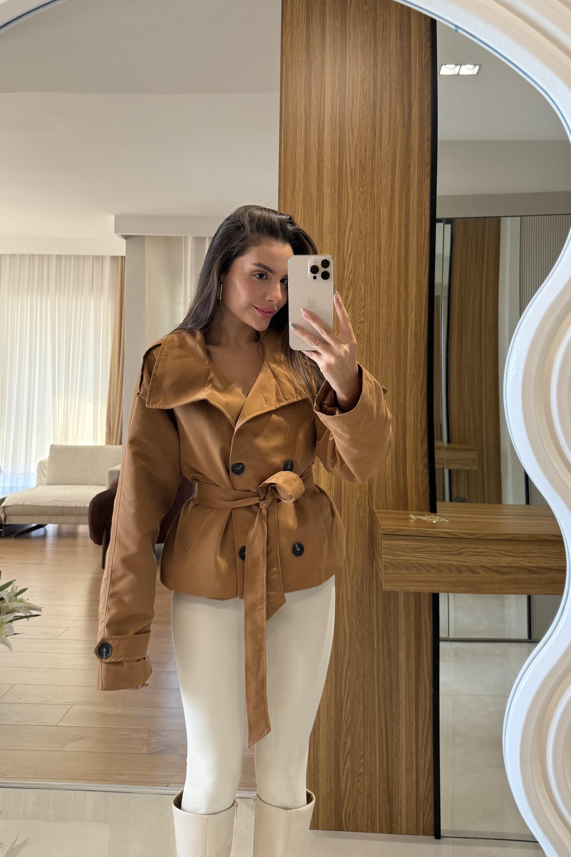 Obrovac Kahve Dik Yaka Trenç