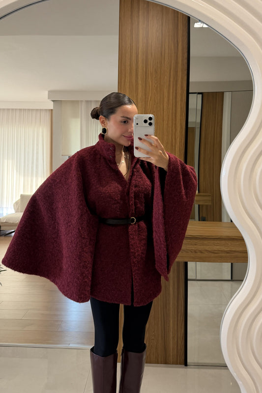 Rommy Bordo Kemerli Keçe Panço