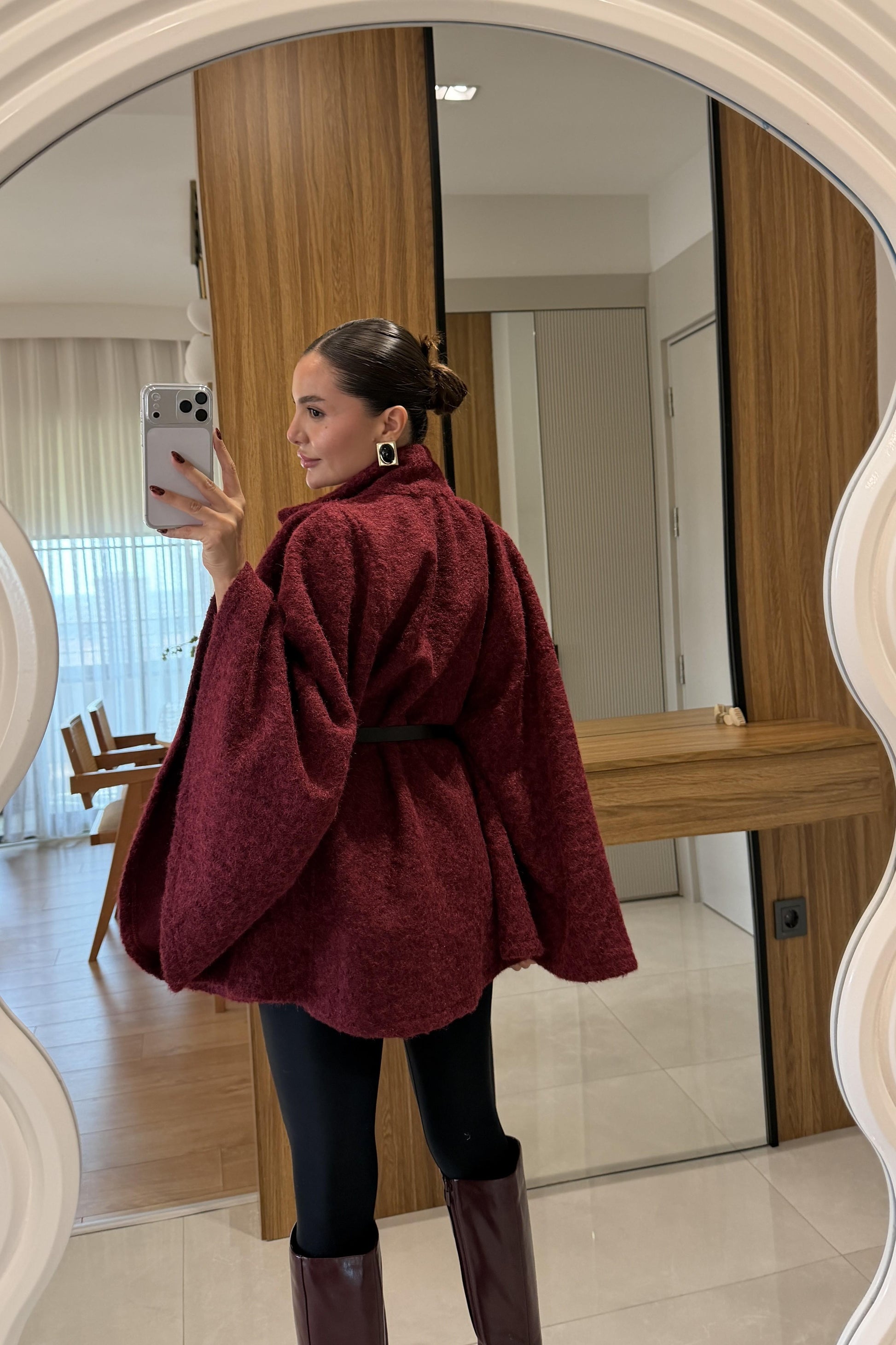 Rommy Bordo Kemerli Keçe Panço