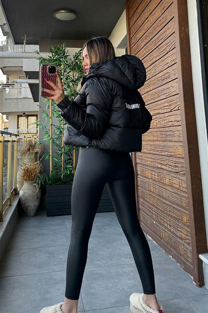 Vood Şişme Mini Mont - Siyah