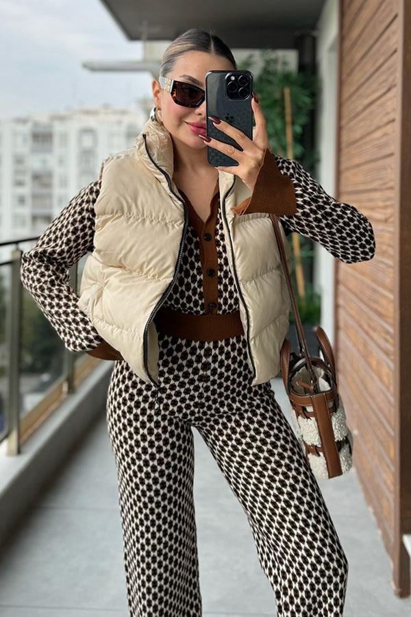 Wei Krem Şişme Yelek